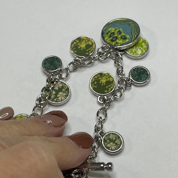 Viva Beads necklace costume jewelry signed dangle charm chunky chain clay beads - Picture 5 of 11